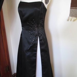 vintage formal dress with rhinestones